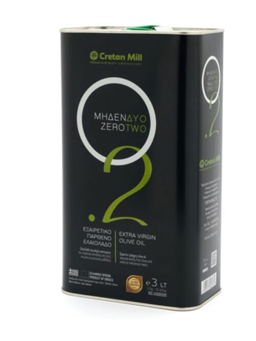 Cretan Mill Zero Two (0.2) Extra Virgin Olive Oil 3lt
