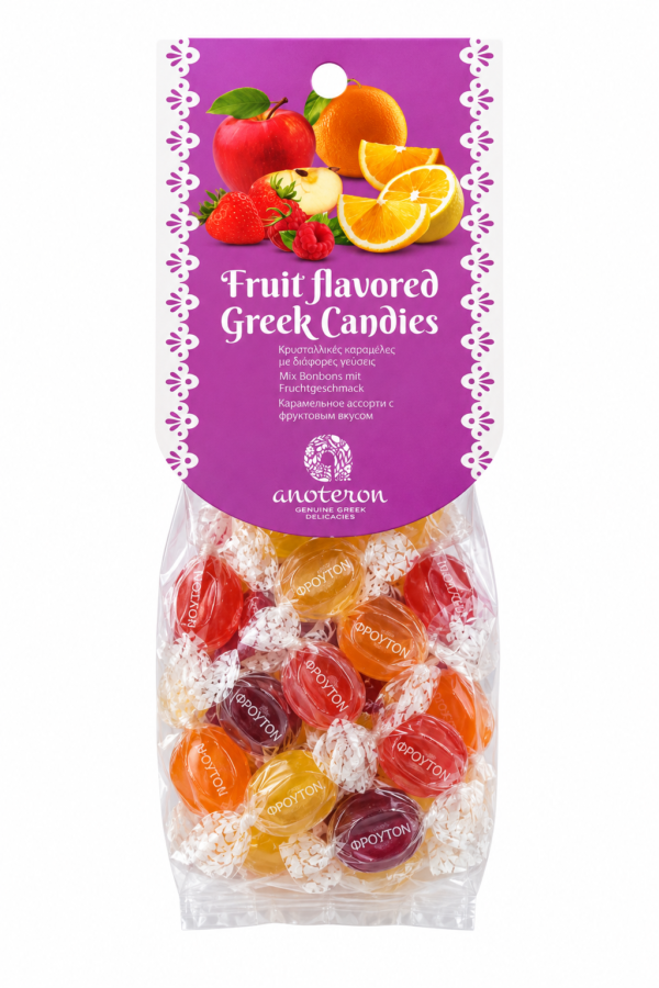 Fruit Flavored Greek Candies | Anoteron - 200g