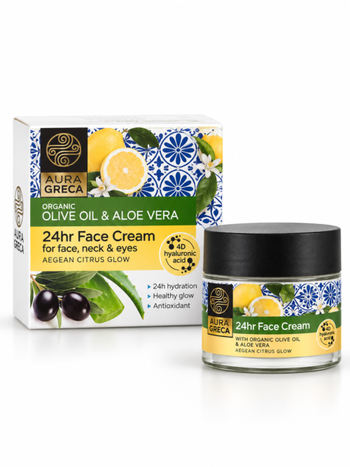 24hr Face Cream – Aegean Citrus Glow | Aura Greca