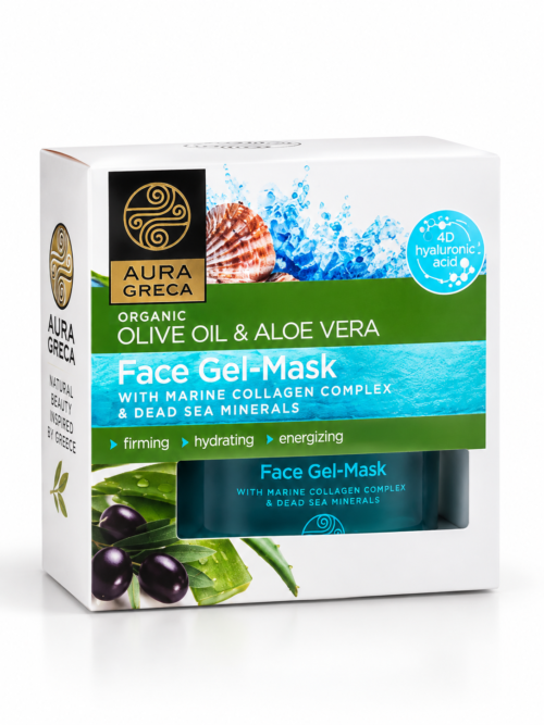 Face Gel-Mask – Marine Collagen & Dead Sea Minerals | Aura Greca