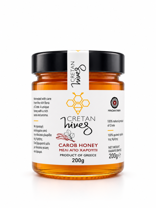 Cretan Hives Honey Carob 200g