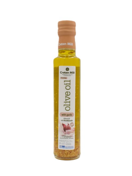 Cretan Mill Olive Oil Garlic 250ml