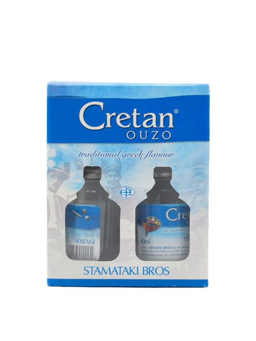 Cretan Ouzo 40% Gift Box 2*40ml