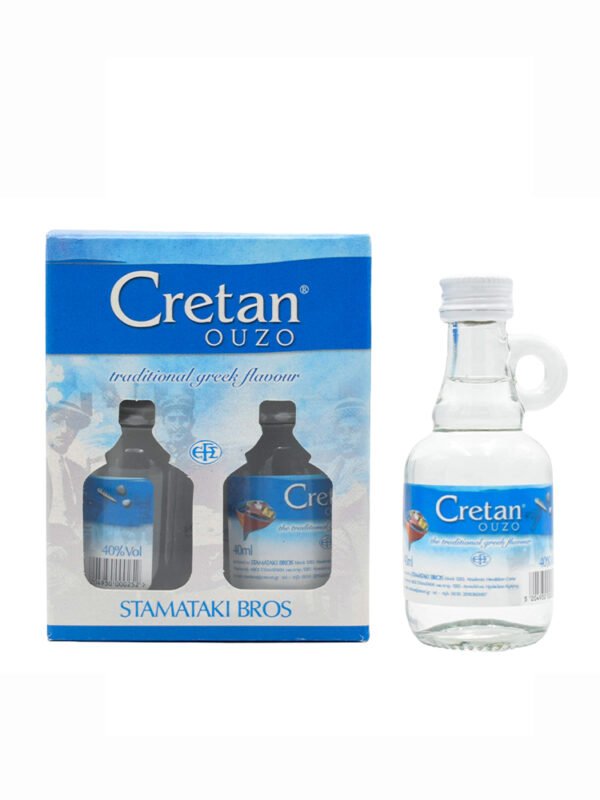Cretan Ouzo 40% Gift Box 2*40ml