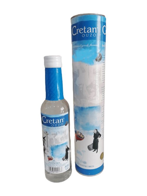 Cretan Ouzo 40% Cylinder 200ml