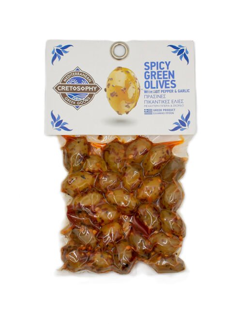 Cretosophy Olives Green Spicy 150g