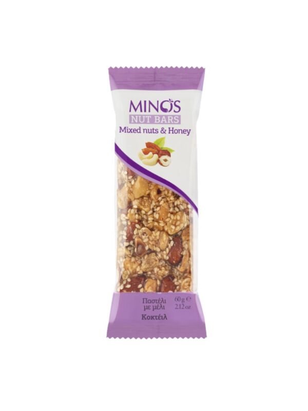 Minos Nut Bar Mixed Nuts & Honey 60g
