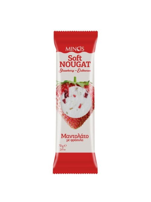 Minos Soft Nougat Strawberry 70g