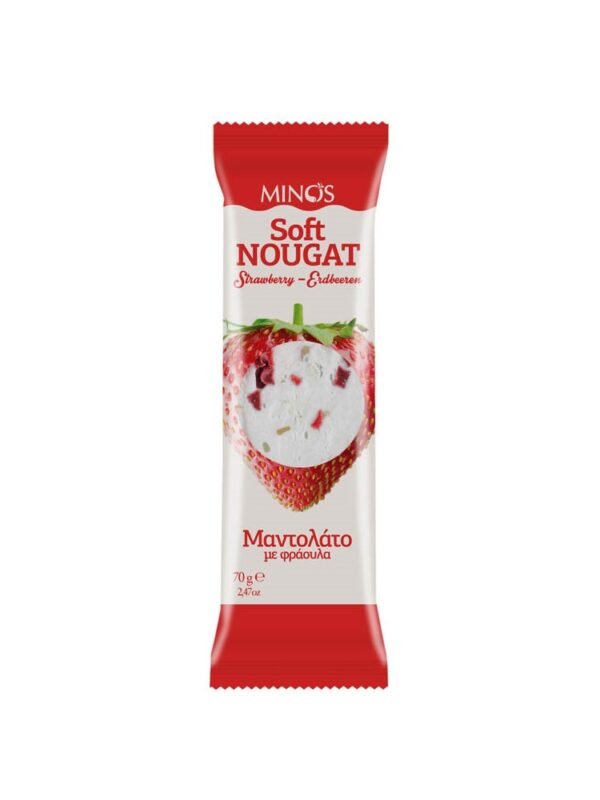 Minos Soft Nougat Strawberry 70g