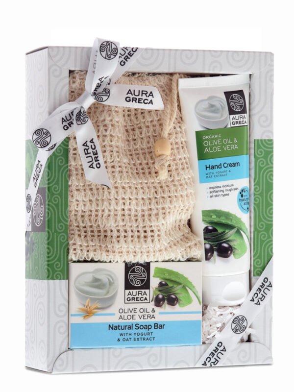 AURA GRECA  SPONGE GIFT SET YOGHURT