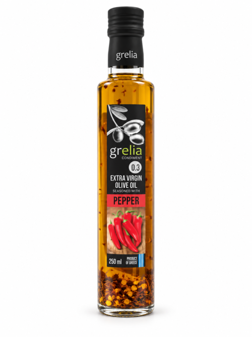 Extra Virgin Olive Oil with Chili Pepper | Grelia - 250ml