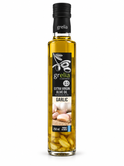 Extra Virgin Olive Oil with Garlic | Grelia - 250ml