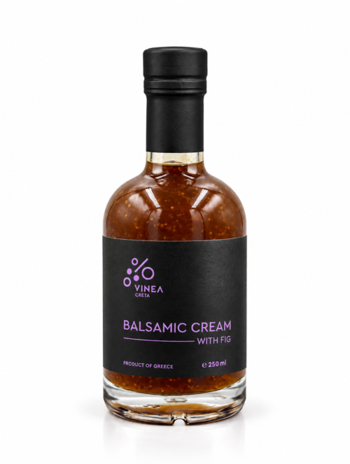 Vinea Creta Balsamic Cream Fig 250ml Balsamic Cream with Fig | Vinea Creta - 250ml