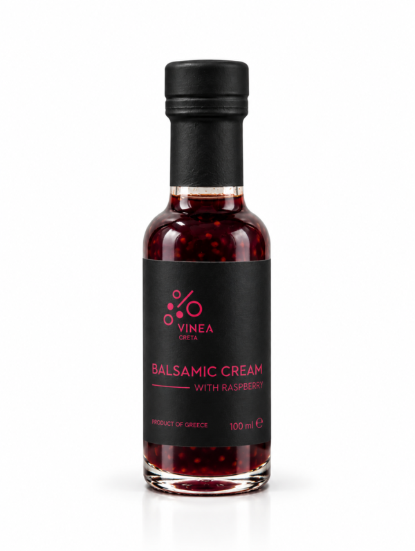 Vinea Creta Balsamic Cream Raspberry 100ml Balsamic Cream with Raspberry | Vinea Creta - 100ml