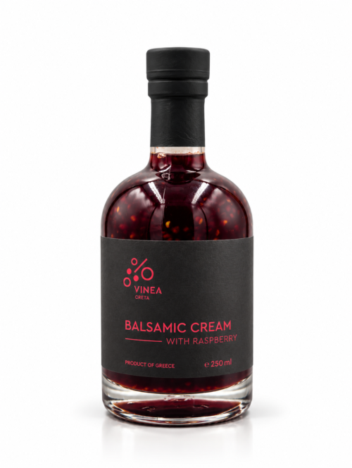 Vinea Creta Balsamic Cream Raspberry 250ml Balsamic Cream with Raspberry | Vinea Creta - 250ml